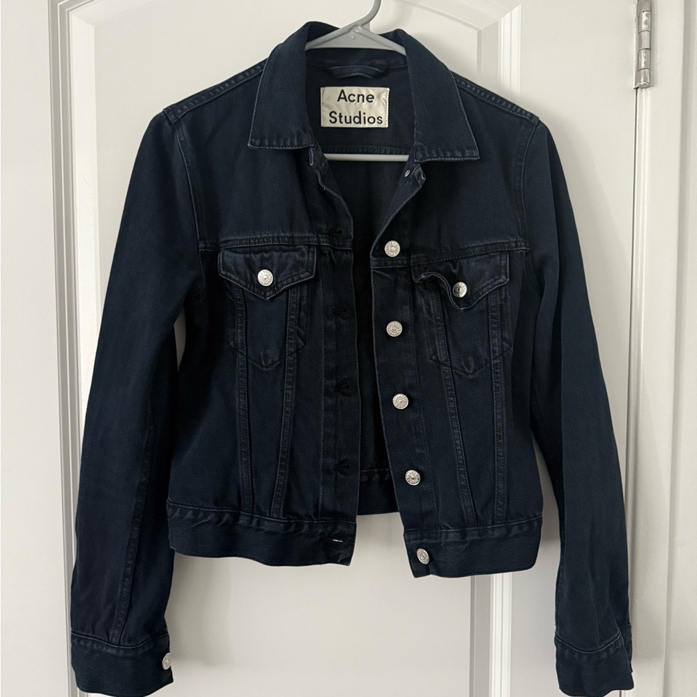 Acne Studios Women's Dark Blue Jean Jacket